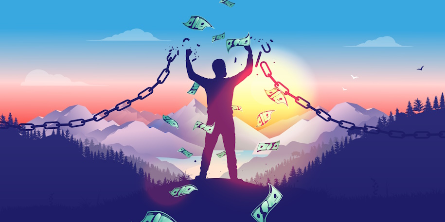 financial freedom graphic