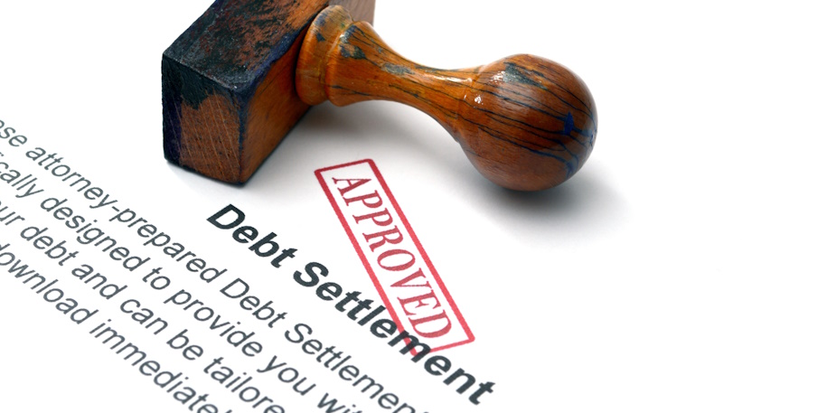 paper about debt settlement stamped approved